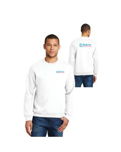 Jerzees - NuBlend Crewneck Sweatshirt Front & Back Logos